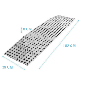 Schwellenrampe für Innen 5,6cm (H) x 75cm (B), 3-seitig – Bild 3
